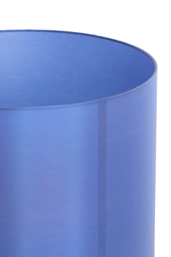Blauwe cilinder lampenkap stof Light & Living Paradox - Ø 30 cm - Image 4