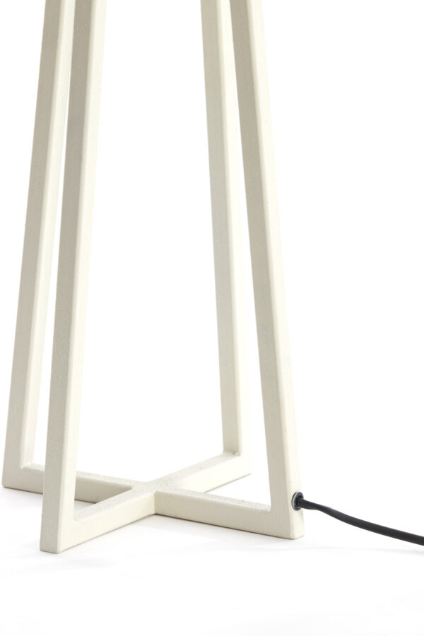 Witte lampenvoet geometrisch modern design Light & Living Miley - H 56 cm - Image 5