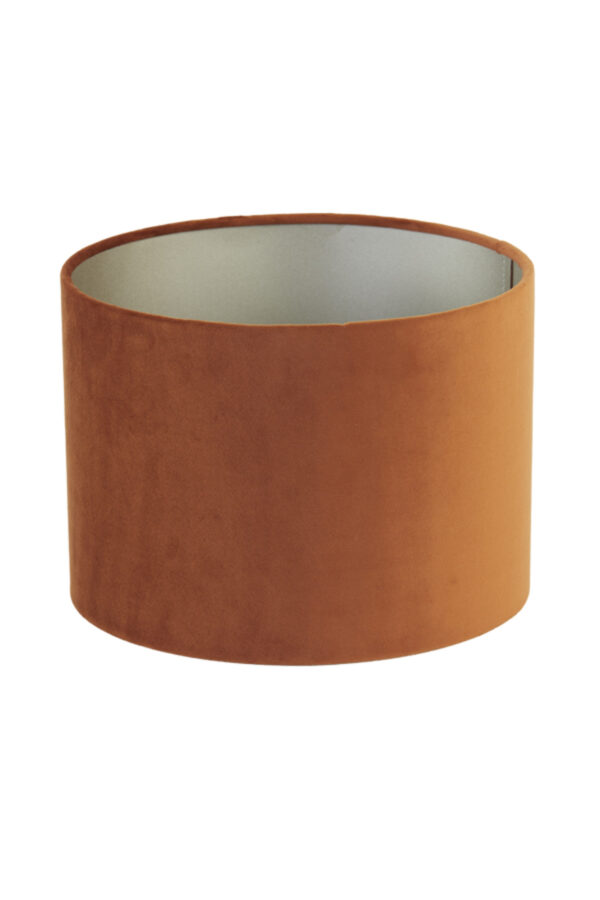 Cilindervormige lampenkap in het bruin Light & Living Velours - Ø 25 cm - Image 3