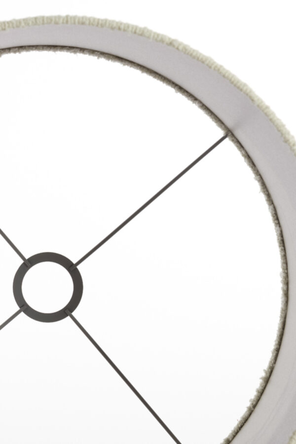 Crème cilindervormige stoffen lampenkap Light & Living Bolero - Ø 40 cm - Image 4