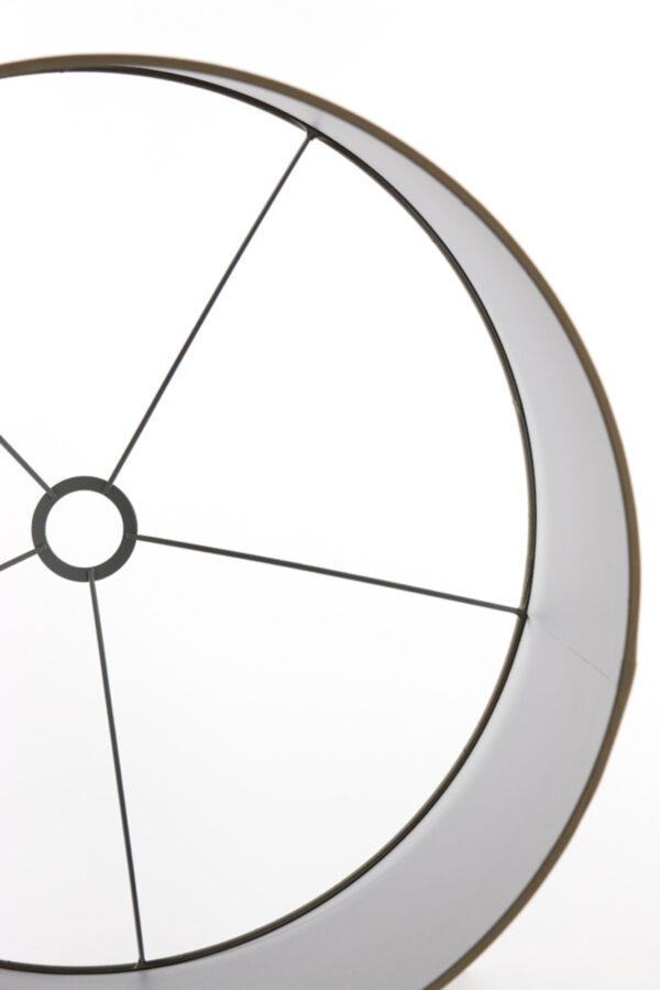 Stoffen lampenkap zilver cilindervormig Light & Living Chelsea - Ø 50 cm - Image 4