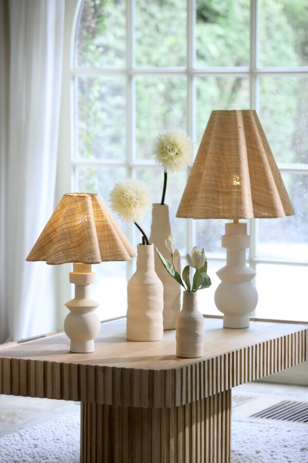 Conische lampenkap natuurlijke stof Light & Living Bezaha - Ø 15 cm - Image 4
