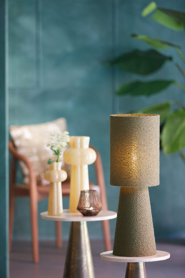 Groene tafellamp in cilindervorm Light & Living Mikkel - H 58 cm - Image 5