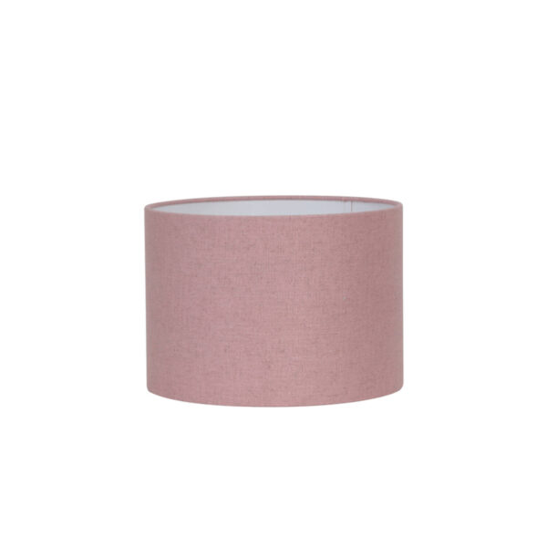 Roze cilindrische lampenkap stof Light & Living Livigno - Ø 25 cm