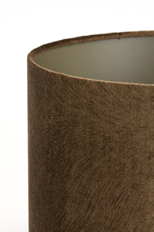 Bruine cilindrische lampenkap Light & Living Lubis - Ø 25 cm - Image 8