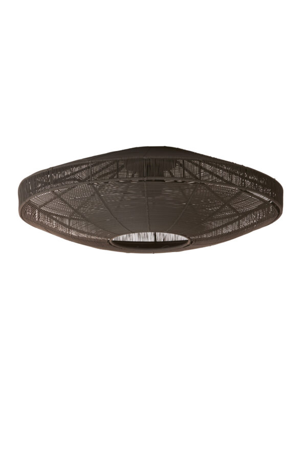 Plafondlamp zwart gevlochten design Light & Living Bahala – B 51 cm - Image 2