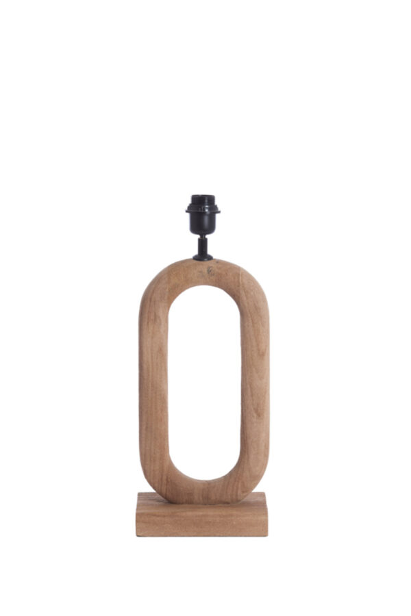 Ovale lampvoet van hout Light & Living Paceco - H 44 cm - Image 2
