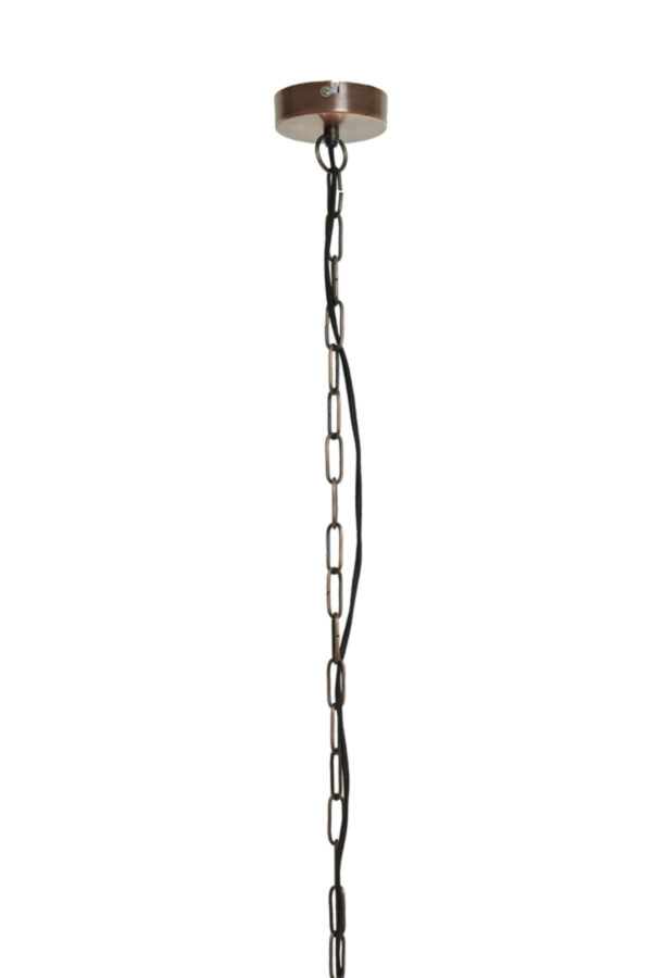 Zwarte industriële draad hanglamp Light & Living Kasper - Ø 65 cm - Image 5