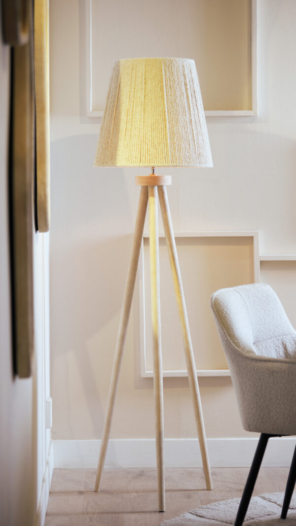 Driepoot houten lampenvoet Light & Living Ilias - H 122 cm - Image 4