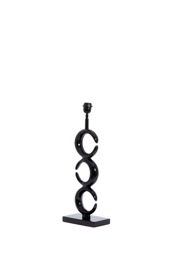 Zwarte lampenvoet geometrisch ontwerp Light & Living Maan - H 65 cm - Image 3
