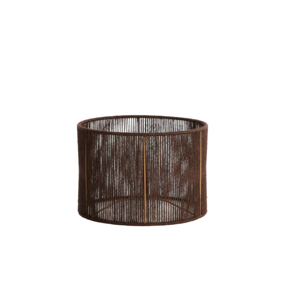 Bruine draadlampenkap cilindervormig Light & Living Tossa - Ø 30 cm
