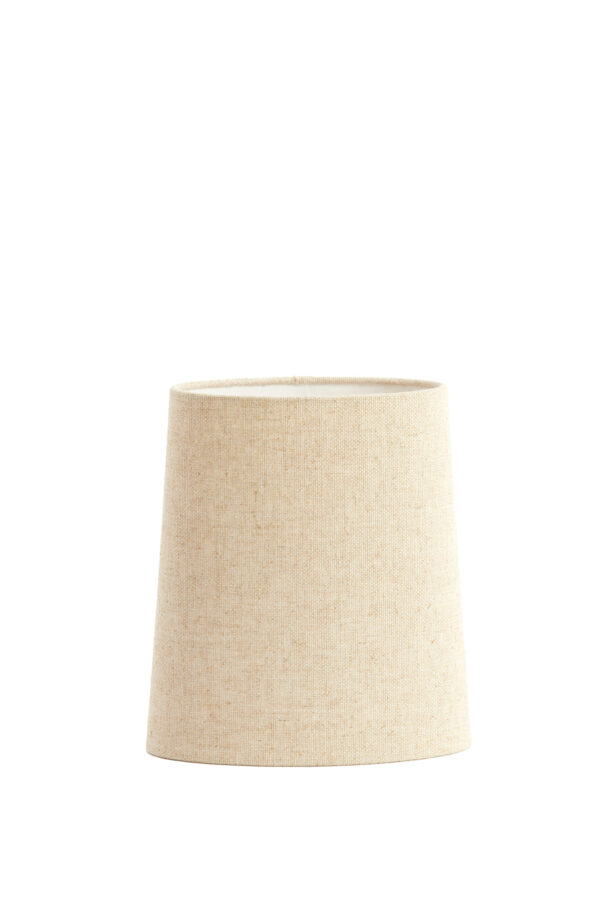 Crème kleurige stoffen lampenkap Light & Living Livigno - H 28 cm - Image 2