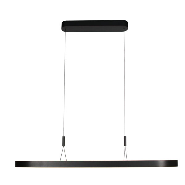 Ovale zwarte eettafellamp up- & downlight LED Stienhauer Mykty - Image 10