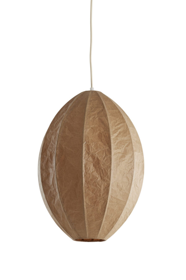 Papieren ovale hanglamp in beige Light & Living Milatos - Ø 38 cm - Image 2