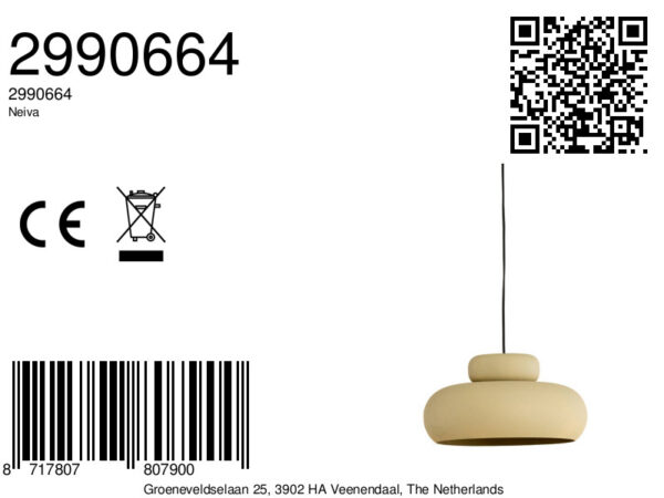 Gele ronde hanglamp met speels design Light & Living Neiva - Ø 39 cm - Image 6
