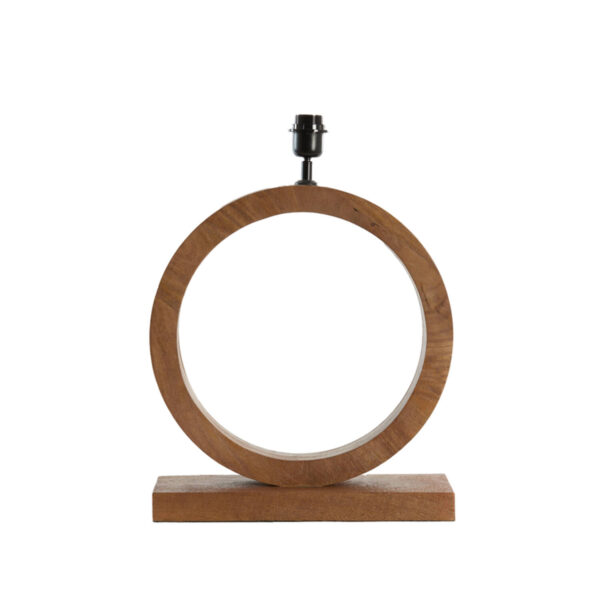 Houten lampvoet rond design Light & Living Tinar - H 55 cm
