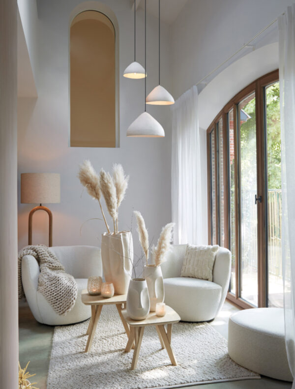 Beige hanglamp met natuurlijke uitstraling Light & Living Elimo - Ø 32 cm - Image 4
