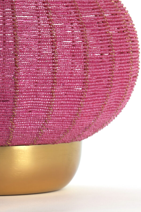 Roze tafellamp met gouden accenten Light & Living Cetara - H 33 cm - Image 7