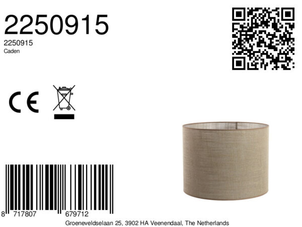 Beige cilindervormige  lampenkap Light & Living Caden - Ø 50 cm - Image 10