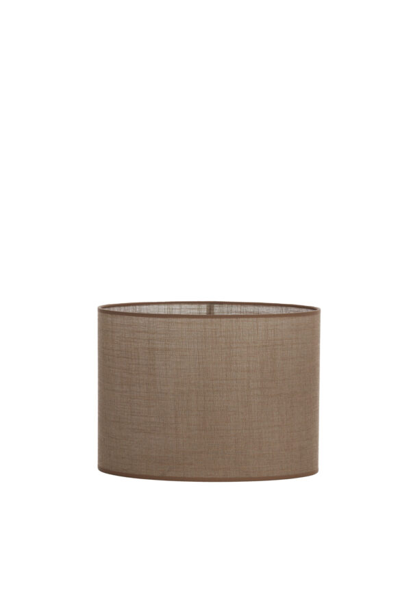 Bruine stoffen lampenkap in cilindervorm Light & Living Caden - H 19 cm - Image 2