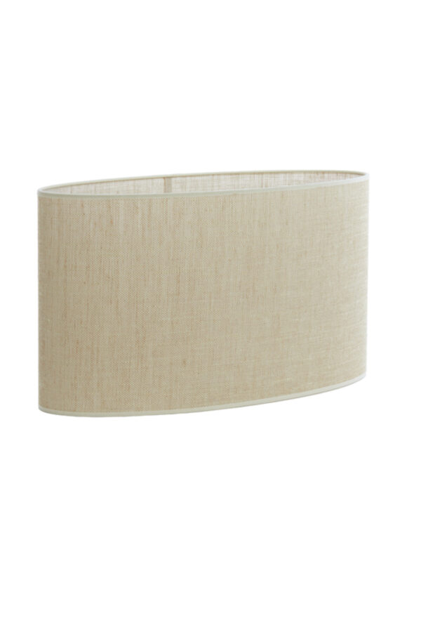 Cilindervormige beige stof lampenkap Light & Living Sendai - H 32 cm - Image 3