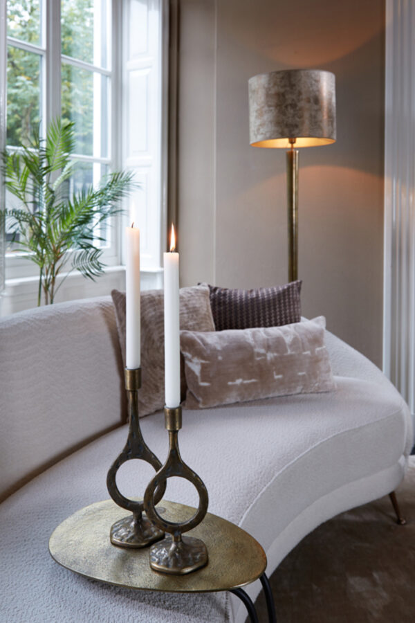 Blauwe moderne vloerlampen met stoffen kap Light & Living Vixen – H 151 cm - Image 4