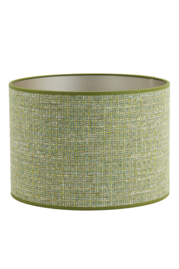 Stoffen lampenkap groen in cilindervorm Light & Living Tweed - Ø 20 cm - Image 2