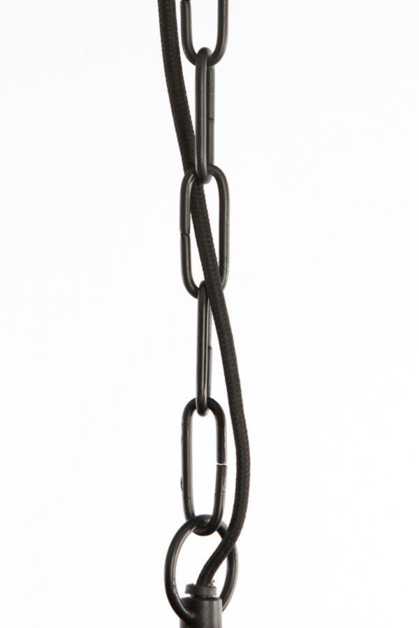 Zwarte rotan hanglamp met natuurlijk vlechtwerk Light & Living Tomek - Ø 21 cm - Image 6
