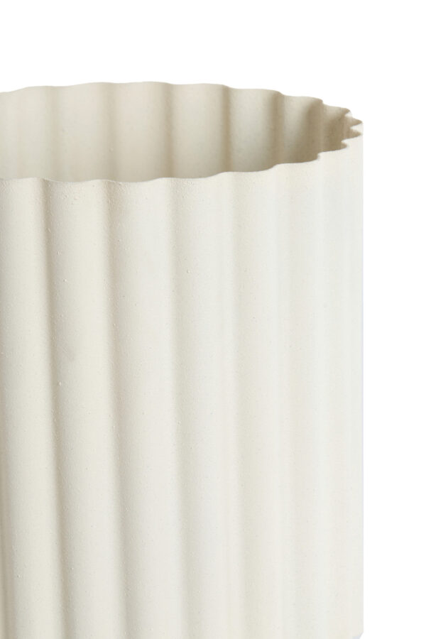 Plissé wit getextuurde tafellamp Light & Living Ardales - H 30 cm - Image 3