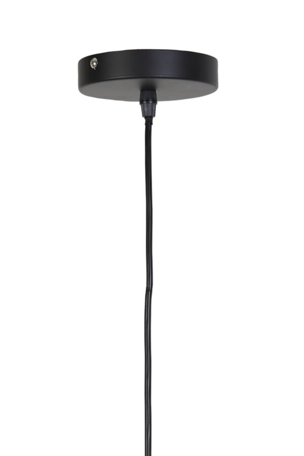 Zwart gevlochten rieten hanglamp Light & Living Tripoli - Ø 60 cm - Image 5