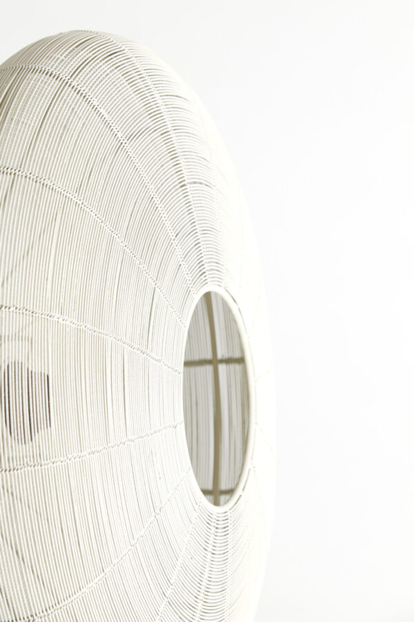 Beige ronde hanglamp met open structuur Light & Living Bahoto - B 51 cm - Image 4