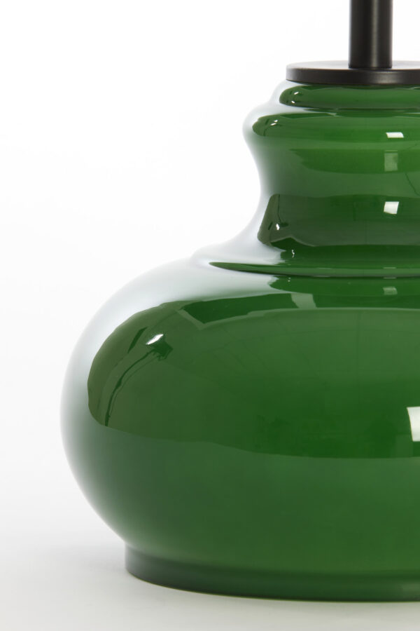 Groene glazen lampenvoet Light & Living Verde - H 28,5 cm - Image 6
