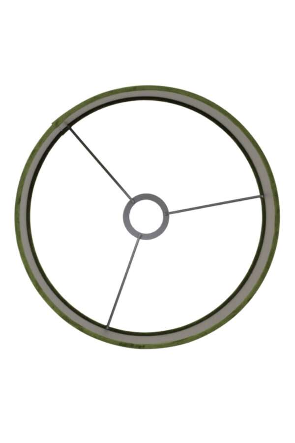 Groene cilinder lampenkap in stijl Light & Living Velours - Ø 50 cm - Image 3