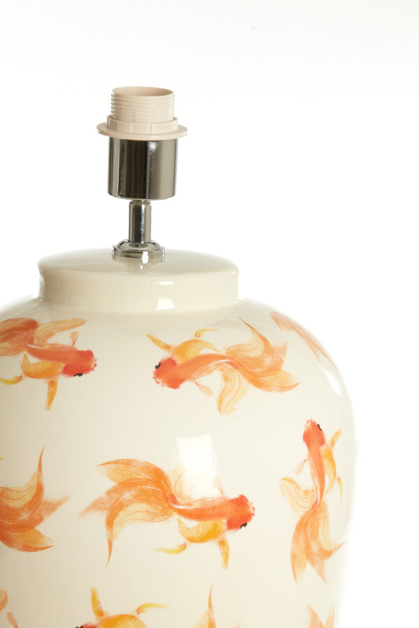 Keramische lampvoet met vissen Light & Living Fish - H 52 cm - Image 3