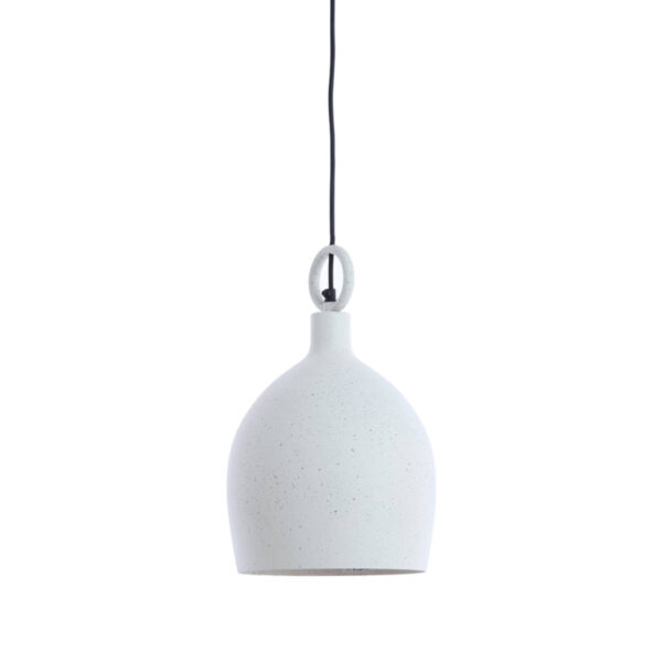 Geborsteld witte metalen hanglamp Light & Living Rosero - Ø 24 cm