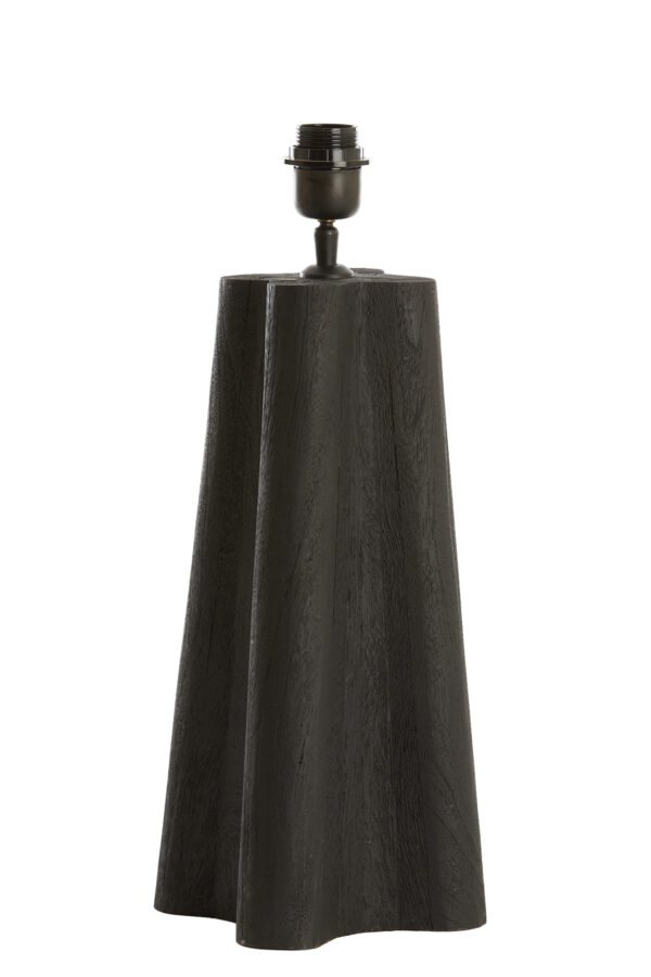 Zwarte houten lampvoet Light & Living Navelli - H 40 cm - Image 3