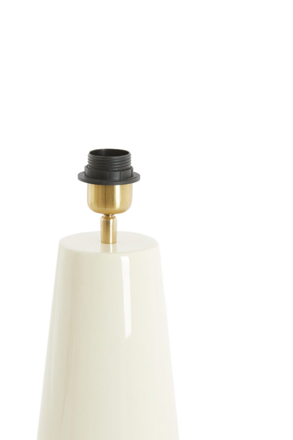 Keramische lampenvoet ivoorkleurig Light & Living Yelos - H 35 cm - Image 3