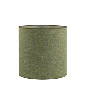 Groene stoffen lampenkap cilindrisch Light & Living Tweed - Ø 45 cm