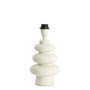 Bolvormige witte lampenvoet Light & Living Olona