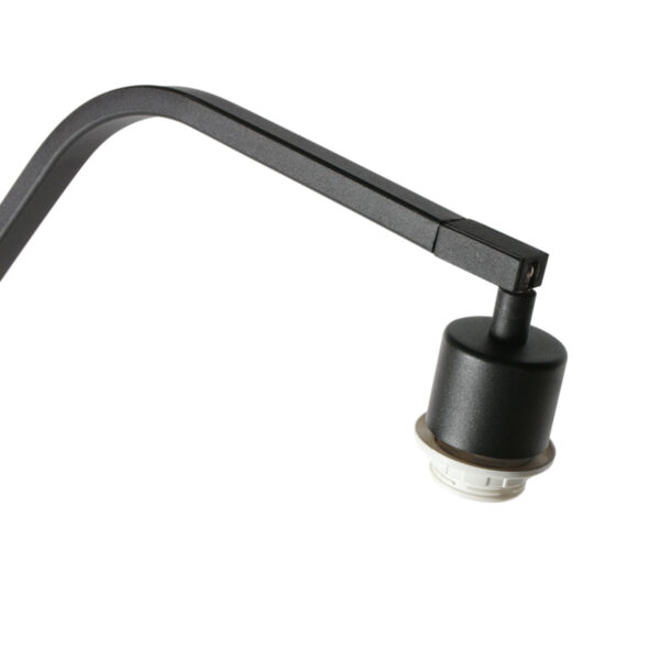 Zwarte staande geknikte lamp witte kap Anne Lighting ZigZag - Image 9