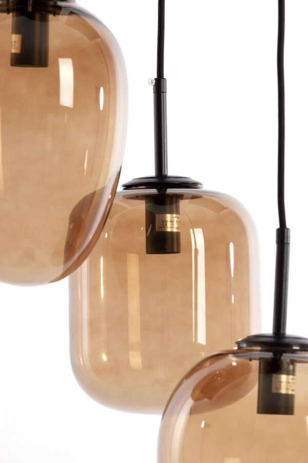 Glazen hanglamp met drie bollen Light & Living Mezza - B 30 cm - Image 5