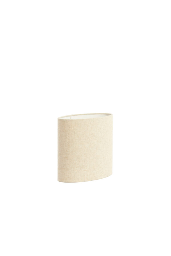 Beige cilindrische stoffen lampenkap Light & Living Livigno - H 25 cm - Image 3