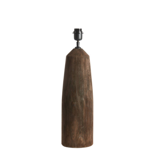 Houten lampvoet donkerbruin Light & Living Trapani - H 45 cm