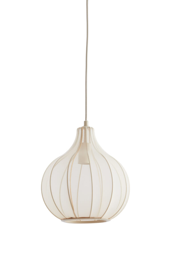 Moderne beige stoffen hanglamp Light & Living Elati - Ø 29 cm - Image 2
