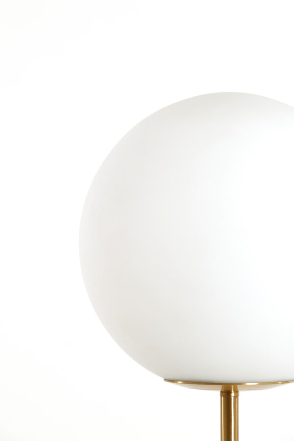 Klassieke vloerlamp met wit glazen bol Light & Living Medina - H 156 cm - Image 9