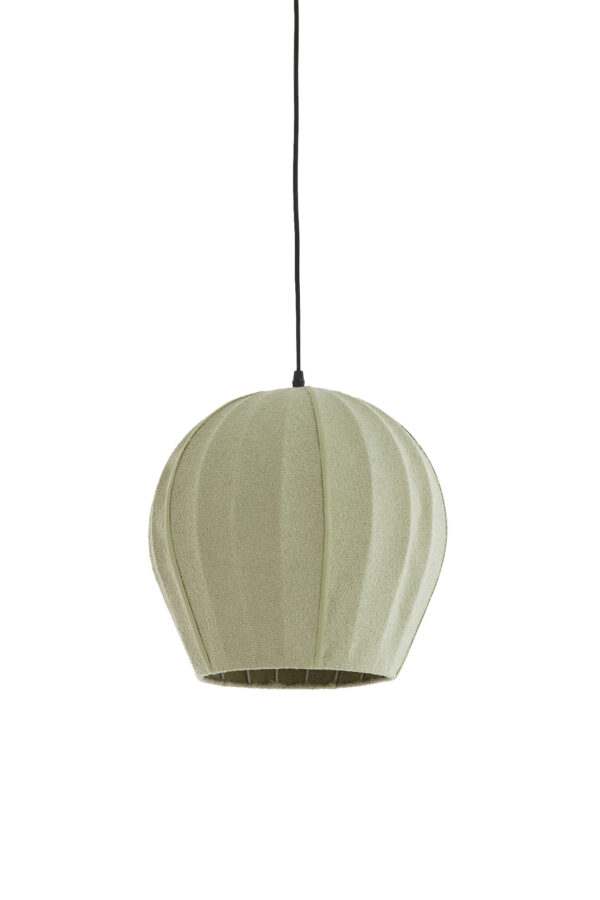 Groene stoffen hanglamp met rustige look Light & Living Zagori - Ø 35 cm - Image 2