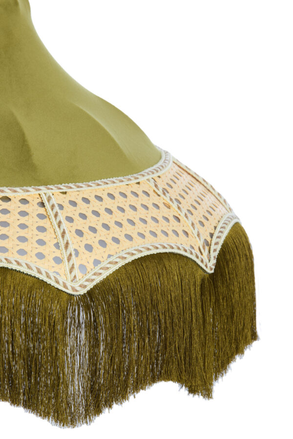Lampenkap in groene kleur met franjes Light & Living Mizia - Ø 45 cm - Image 3