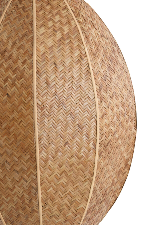 Eivormige rotan hanglamp naturel Light & Living Milatos - Ø 38 cm - Image 3