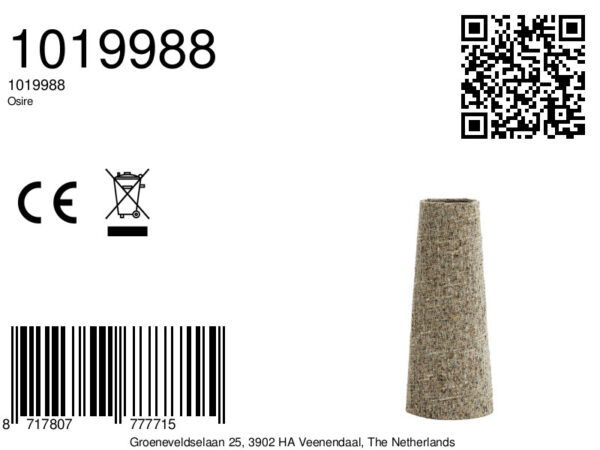 Stoffen lampenkap beige structuur Light & Living Osire - Ø 12,5 cm - Image 7