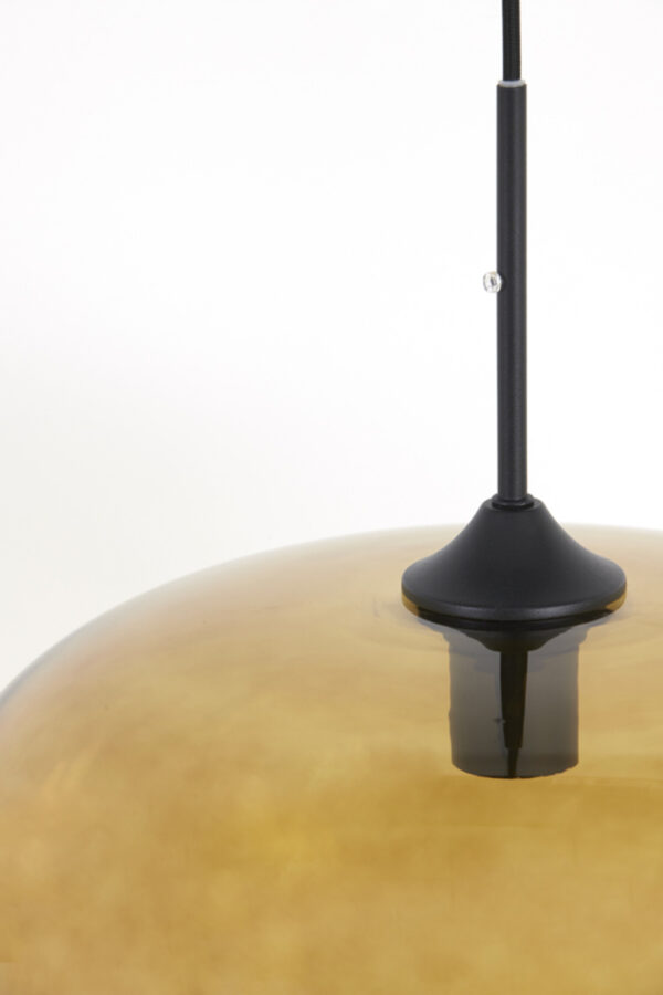 Set bruine glazen hanglampen Light & Living Mayson - B 120 cm - Image 7